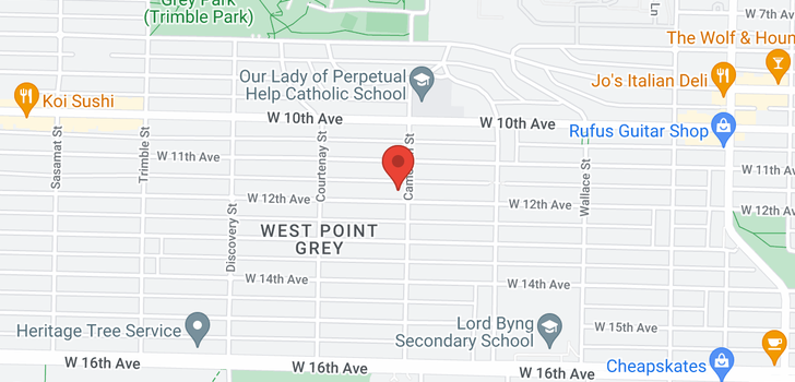 map of 4107 W 12TH AVENUE